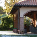 Patio dell'Agriturismo Diciocco in Toscana tra la campagna e il mare